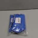 KOOLTAIL Dog Raincoat, Reversible Pet Rain Jacket Clear Hooded Double Layer with Easy Storage Pocket, Adjustable Waterproof&Windproof Reflective Puppy Poncho with Leash Hole for Small Medium Dogs, Large (Blue)