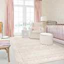 Pink Area Rug for Living Room Soft Washable Faux Wool Neutral Boho Floral Big Nursery Bed Bedroom Livingroom Carpet Size Extra Large Area Rugs 8x10