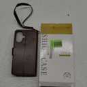 Wallet Case for iPhone 16,[RFID Blocking] 3 Card Holder Stand with Credit Card Slot PU Leather Magnetic Protective Flip Cover for iPhone 16 (Brown)