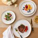 AmorArc Ceramic Dinnerware Sets for 4, 12Pcs Plates and Bowls Sets Dishes