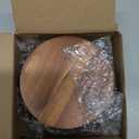 Demigo Duet Salt Cellar, 7.5 Ounces Acacia Salt Keeper Box with Two Compartments Secured by Magnetic & Swivel Lid, Spice Container for Kitchen Countertop Storing Pepper Oregano Powder Cinnamon