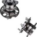 KUSATEC 512284 Rear Wheel Bearing Hub Assembly 2-Pack for 2004-2006 Lexus RX330 2007-2009 Lexus RX350 2006-2008 Lexus RX400h 2004-2013 Toyota Highlander 2009-2016 Toyota Venza, 5 Lug w/ABS