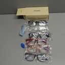 CCVOO 6 Pack Blue Light Blocking Reading Glasses, Anti Headache/Glare/Eye Strain Readers Computer Eyeglasses Women/Men (6 Pack Mix, 2.00)