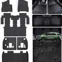 Floor Mats for 2025 KIA Carnival Hybrid Version 8 Seats (Non Pure Fuel), TPE All Weather Protection Car Floor Liners with Trunk Mat Covering The Backrest
