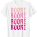 Boone Personalized Name I Love Boone T-Shirt, Medium