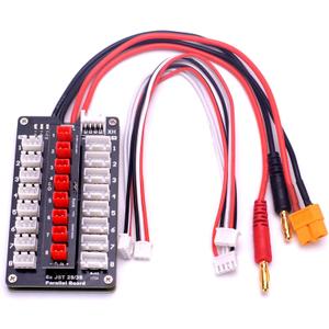 YoungRC JST Parallel Charging Board 2-3S Lipo Battery Balance Charge Board with JST Connectors for RC Drone Helicopter