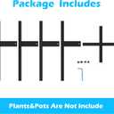 Heavy Plant Stand for 10"-16" Plant Pot Indoor Outdoor Corner, Adjustable Metal Heavy Duty for Large Pot (Black 1 Pack)