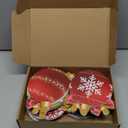 Barydat 30 Pcs Large Christmas Ball Shape Ornaments Xmas Plastic Decors Xmas Hanging Ornaments Christmas Yard Decorations for Tree Indoor Outdoor House Yard Supplies