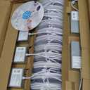 24 Pack 6 Inch 5CCT LED Recessed Light, Silm Canless Recessed Lighting, Dimmable, Damp Rated, 2700K-5000K Selectable, Wafer Ceiling Downlight with Junction Box, 1200LM, 12W 120V, ETL&FCC