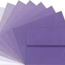 IndigoCase 108 Pack Purple Gradient Color A7 Envelopes, 5x7 Envelopes for Invitations, Self Seal Greeting Cards, Wedding, Photos, Postcards, Baby Shower - 5.25 inch x 7.25
