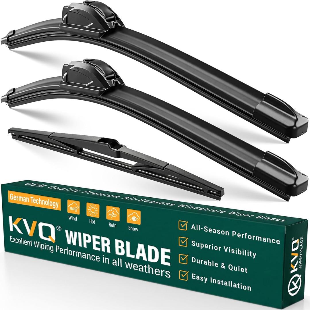 Windshield Wiper Blades Replacement for Toyota Sienna 2011-2020 Original Factory Quality Front Rear Wiper Blade Set - 28" 20" 16" (Set of 3)