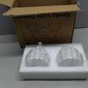 Bathroom Light Fixtures, 2-Light Gold Vanity Light Fixtures with White Tulip Glass Shades, Bathroom Lighting Fixtures Over Mirror for Bedroom, Living Room & Hallway (Bulbs Not Included)