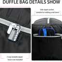 iFARADAY Foldable Duffel Bag 30" / 75L Lightweight with Water Rresistant for Travel-Black