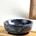 Natural Marble Decorative Bowls for Home Decor, 4.72 inch Hand-Carved Decorative Bowl Key Bowl, Ritual Use, Incense Burner