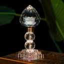 LED Crystal Lotus Flower Lamp  USB Powered Buddha Light for Worship, Prayer and Display,Lotus Flower Light for Bedroom, Buddhist Supplies,Shrine,Meditation Room 8 (Lotus Bud)