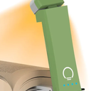 Book Reading Light,Silent Touch Book Lamp for Reading in Bed,Rechargeable Clip on Booklight  & 7 LEDs Precise Dimming for Eye Caring Night Reading,Book Lovers,Kids,Green