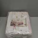 Chezmoi Collection Rosy 3-Piece Queen Size Printed Patchwork Cotton Quilt Set - Pink Flower Floral Striped Polka Dots - Stone Washed Lightweight Bedspread, Queen Size