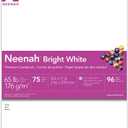 Astrobrights/Neenah Bright White Cardstock, 8.5" x 11", 65 lb/176 gsm, White, 75 Sheets (90905-02) - Packaging May Vary