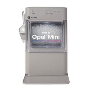 GE Profile Opal Mini Nugget Ice Maker, Portable Countertop Pellet Ice Machine, Soft Chewable Ice, 36 lbs Per Day, Top Fill Water Reservoir, 2 lb Bin, 6 Pack Descaler & Scoop Included, Stone Grey
