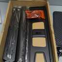 Rolling TV Stand with Power Outlet, Mobile TV Carts for 23-55 60 Inch TVs Curved/Flat Screen up to 88 lbs,Tilt Height Adjustable Portable TV Stand with wheels for Home Office,Max VESA 400x400mm