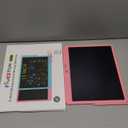 FLUESTON LCD Writing Tablet, Doodle Board Toys Gifts for 3-8 Year Old Girls Boys, 15 Inch Colorful Electronic Board Drawing Pad for Kids, Christmas Gifts for Toddler Educational Learning Travel, Pink