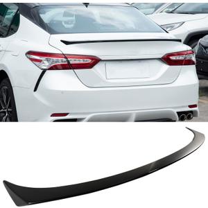 Rear Spoiler Wing Compatible with Toyota Camry 2018 2019 2020 2021 2022 2023 2024 Rear Trunk Wing ABS Rear Trunk Lip Wing Spoiler(Gloss Black)
