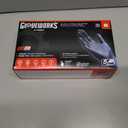 GLOVEWORKS Black Nitrile Gloves 5 Mil Disposable, Latex Free, Textured Grip for Food Service, Cooking, Professional Cleaning, Size M, Case of 1000