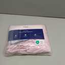 Wrap Around Dust Ruffle Bed Skirt - Light Pink - for King Size Beds with 12 Inch Drop - Elastic Strap - Adjustable Pleated Bedskirt with Brushed Fabric and Wrinkle Free - for Women, Men, Kids & Teens