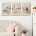 FGFK Christian Jesus the Last Supper Wall Art Poster Hanger Frame, Last Supper Wall Decor, Religious Jesus Canvas Prints Framed Wall Decor for Home Dining Room Church, 12x16 Inch Set of 3