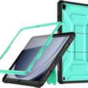 DJ&RPPQ Case for Samsung Galaxy Tab A9 Plus 11 Inch 2023 Case Built-in Screen Protector Armor Series Rugged Unibody Hybrid Kickstand Dual Layer Cover for Galaxy Tab A9+ 2023 [SM-X210/X216/X218]-Green