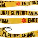 Therapy Service Dog Leash Emotional Support Animal Dog Leash Walking Training Dog Leashes Dog Owner Pet Lover Gift (Emotional Support Animal-YE)