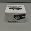 LHKNL Headlamp Flashlight, Lumen Ultra-Light Bright LED Rechargeable Headlight with White Red Light, 2-Pack Waterproof Motion Sensor Head Lamp,8 Modes for Outdoor Camping Running Hiking Fishing (Black)