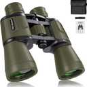 20x50 Hunting Binoculars for Adults High Powered with Low Light Night Vision - 28mm Large Eyepiece Professional Binoculars for Bird Watching Hiking Travel with BAK4 Prism FMC Lens, Green
