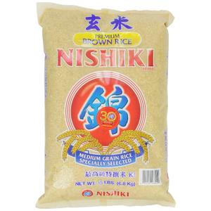 Nishiki Premium Brown Rice, 15-Pounds Bag