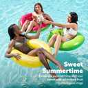JOYIN Inflatable Swim Tube Raft (3 pack) with Summer Fruits Painting, Pool Toys for Swimming Pool Party Decorations