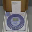 28-Day(1X) Automatic Pill Dispenser – One-Press Daily Dispense (No APP), Easy-to-Use Slide-Door Cup, Sound & Light Alerts, Moisture-Proof Dual Desiccants, Large Compartments for Tablets & Capsules