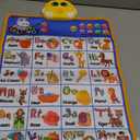 Electronic Alphabet Wall Chart, Talking ABC, 123s, Music Poster, Kids Learning Toys for Toddlers 1-3, Interactive Educational Toddler Toy, Birthday Gifts for Age 1 -5 Year Old Boys Girls - Blue