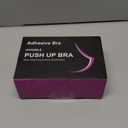 2025 Push Up Sticky Bra, 2 Pack Reusable Adhesive Invisible Backless Strapless Bra (US, Cup Band, D, Nude+Black)