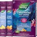 Nature's Way Cold Relief Hot Drink, Umcka, Homeopathic, Clinically Proven Pelargonium Sidoides 1X, for Cough, Congestion, Sore Throat, Stuffy Nose, Day & Night Formula, 12 Packets (Packaging May Vary)