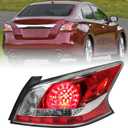 Huray Right LED Tail Light Fit for Nissan Altima 2013 2014 2015 RH Taillight Tail lamp Rear Brake Lamp Assembly Replacement Accessory Replacement for NI2801196 (Passenger Side)