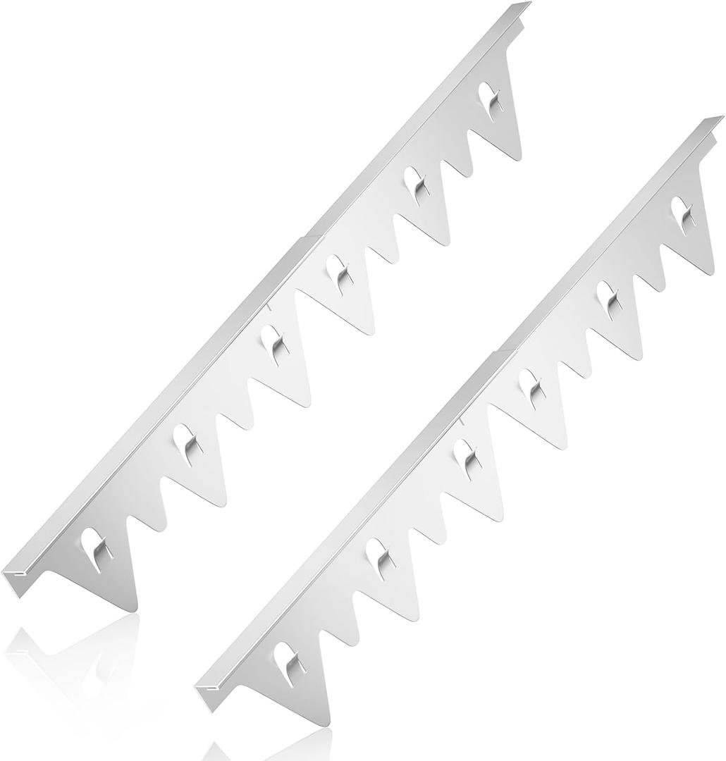 Stove Gap Covers Stainless Steel, 2Pack Retractable Length 13.8" to 27.5" Width 0.79", Heat-Resistant Stove Gap Filler & Range Trim Kit for Gaps Between Stove Top & Counter-Silver