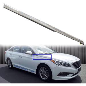 Right Front Chrome Garnish Molding Trim Replacement for 2015 2016 2017 Hyundai Sonata 87772-C1000