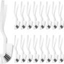 Yinkin 24 Pcs Kitchen Scrub Brush Bulk Sink Bathroom Edge Corner Cleaning Brush Right Angle Mini for Grout Household Dishwasher Tile Lines Window Track Deep Cleaning with Stiff Bristles