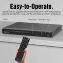 MEGATEK Region-Free HDMI DVD Player for TV, Compact CD/DVD Player for Smart TV, USB Port, Plays All Region DVDs & Multi Formats, Metal Housing, HDMI/RCA Cables & Remote Included