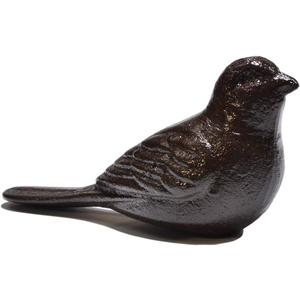 Door Stopper Wedge, Heavy Duty Cast Iron Decorative Bird Door Stops, Rustic Doorstop,Vintage Animal Statue (Bird)