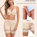 Lace Slip Shorts for Under Dresses Women, Cooling Anti Chafing Thighs Shorts Women, Smoothing Underwear Panties (XXXL)
