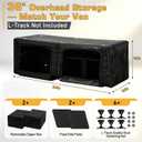 36" RV Overhead Soft-Sided Storage Cabinet, Van Organizer Storage Cabinet