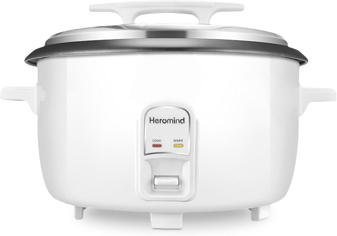 Commercial Rice Cooker, 90-Cup Rice Cooker, 16Qt Large Rice Cooker with Nonstick Inner Pot, Fast Cooking and Auto Keep Warm, with Rice Cup and Paddle, Easy to Clean, 1950W