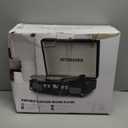 Vinyl Record Player with Built-in Speakers 3-Speed Vintage Record Player Bluetooth Portable Suitcase Turntable Belt-Driven LP Player Support RCA Output and Headphone Output (White Rose Gold)