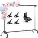 MOUNTDOG Photo Studio Backdrop Support System, 10FT Adjustable Photography Background Stand Kit with Backdrop Clamps, 2 Sandbags, and Carrying Bag for Portrait & Studio Photography Black-White
